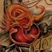 tattoo galleries/ - Cross with Sacred Heart Tattoo
